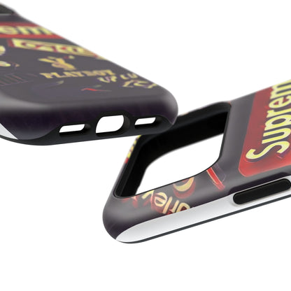 Supreme Impact-Resistant Phone Case — Streetwear Logo Collage