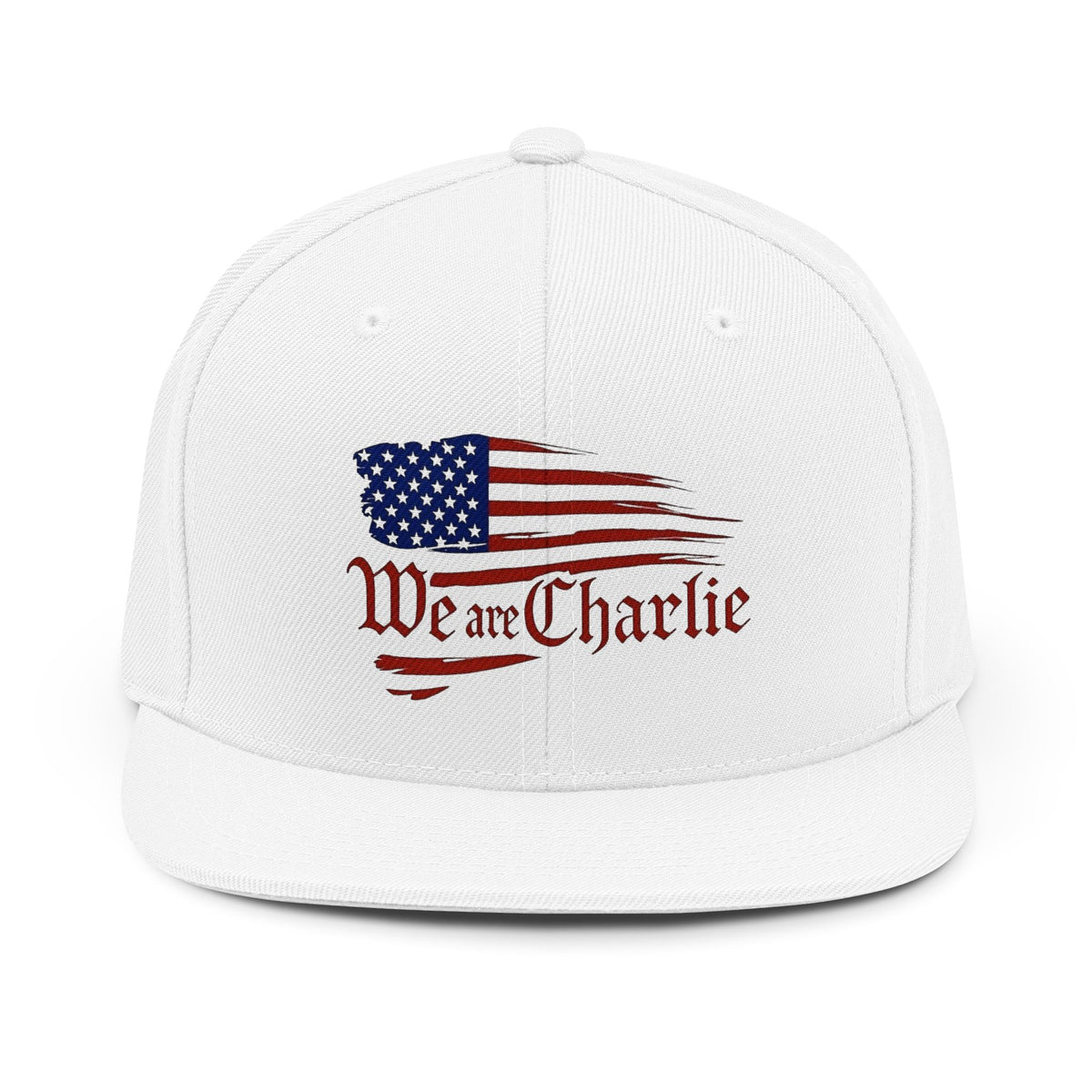 We Are Charlie Snapback Hat — American Flag Tribute Cap