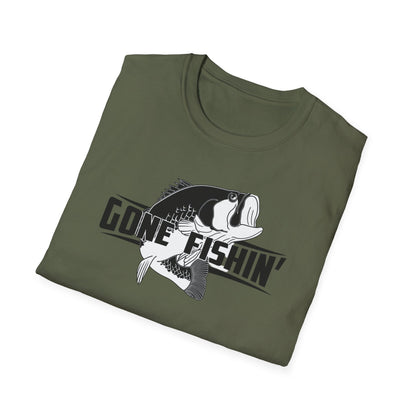 Gone Fishin' Bass Graphic T-Shirt | Fishing Shirt