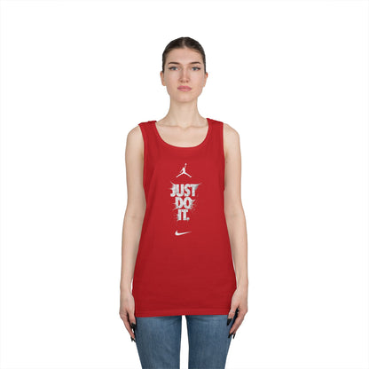 Just Do It vertical logo Tank Top | Sporty Nike-inspired graphic