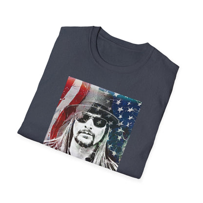 Kid Rock Patriotic T-Shirt — Old Rock Graphic Tee with American Flag