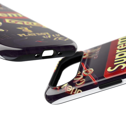Supreme Impact-Resistant Phone Case — Streetwear Logo Collage