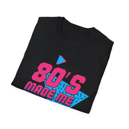 80's Made Me T-Shirt — Retro 1980s Neon Graphic Tee