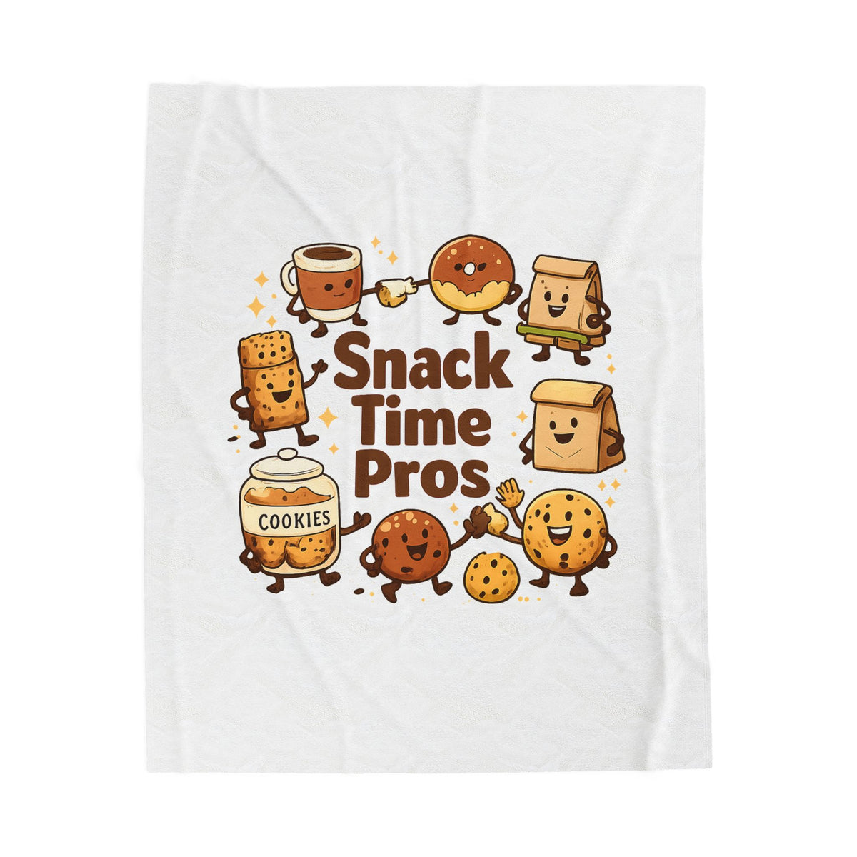 Snack Time Pros Blanket | office humor, coffee fuel