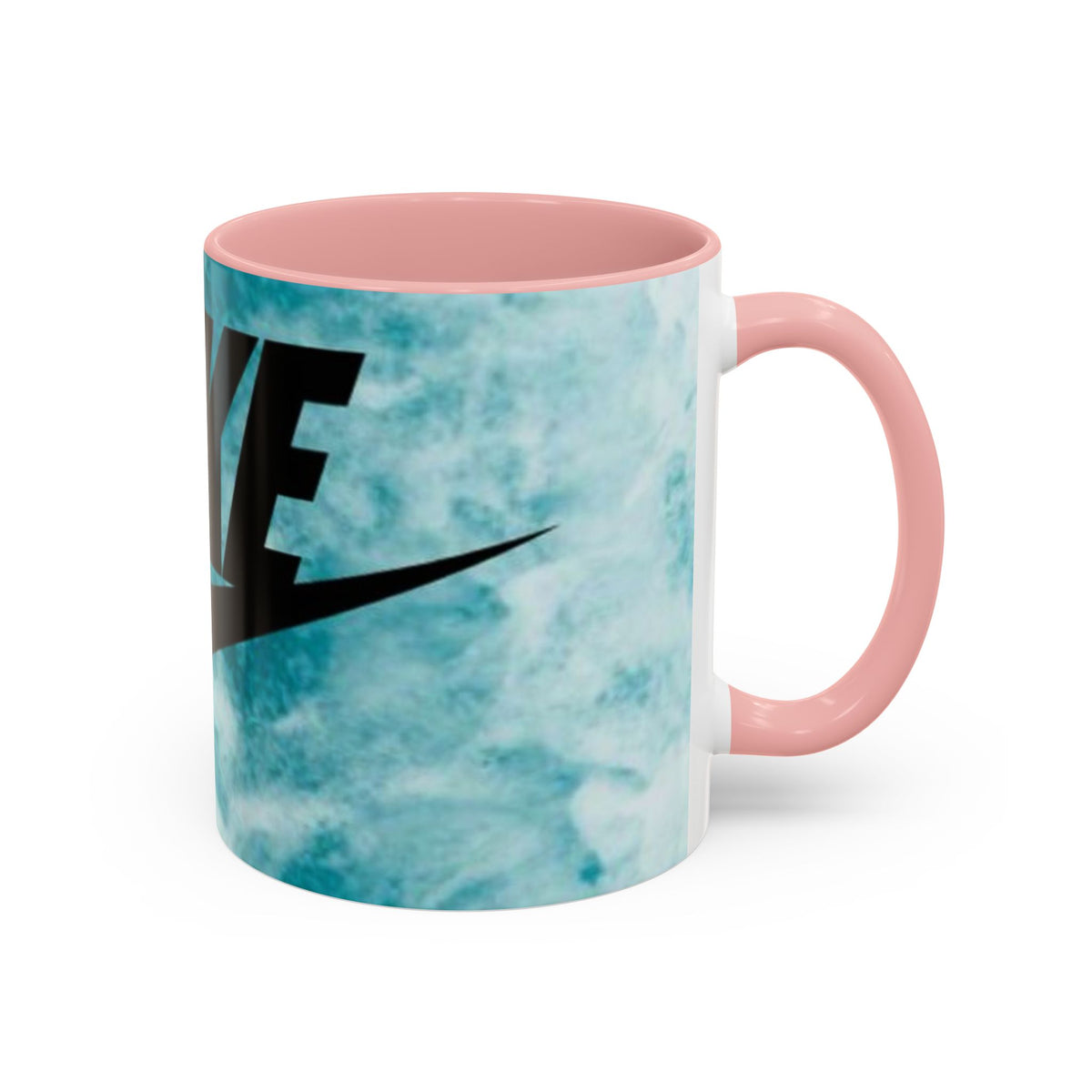 Swoosh Logo Coffee Mug | Accent Ceramic Mug