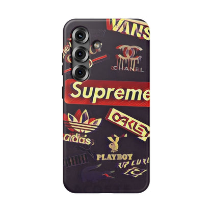Supreme Impact-Resistant Phone Case — Streetwear Logo Collage