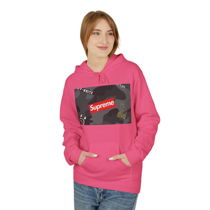 Supreme Streetwear Hoodie — Camouflage Logo Graphic Pullover