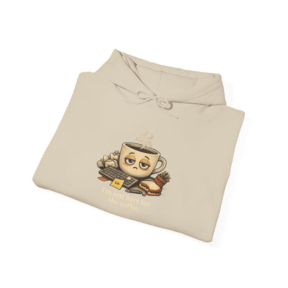 Sleepy Coffee Face Hoodie | burnout, tired, mental health humor