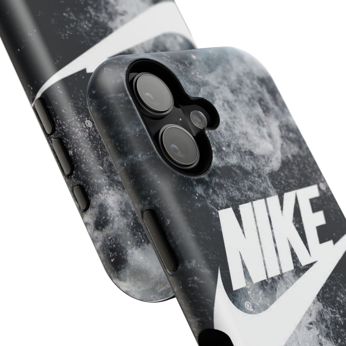 Nike Swoosh Marble iPhone Case | Impact-Resistant Case