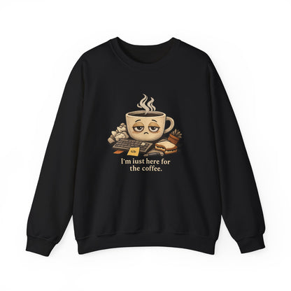 Too Tired for This Sweatshirt | burnout, coffee sleepy mental health humor