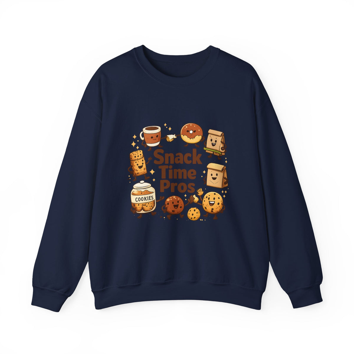 Snack Time Pros Sweatshirt | office humor, coffee fuel