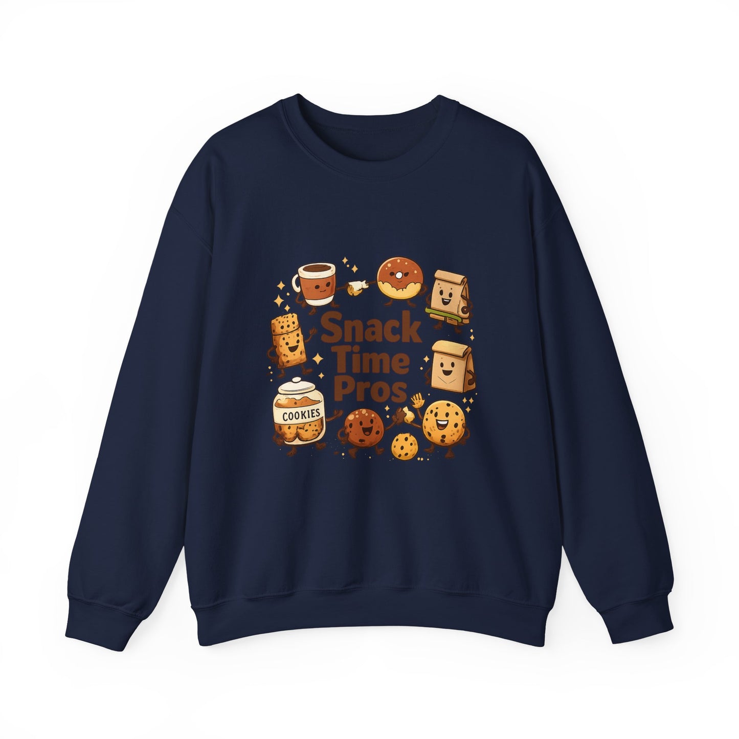 Snack Time Pros Sweatshirt | office humor, coffee fuel