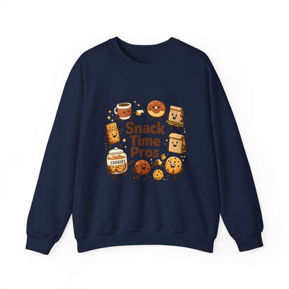 Snack Time Pros Sweatshirt | office humor, coffee fuel