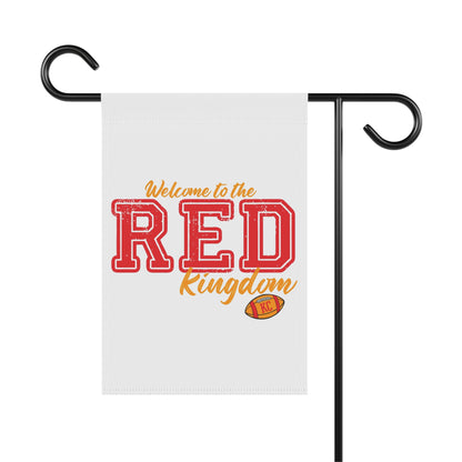Welcome to the Red Kingdom Garden Flag | House Banner, Football Theme