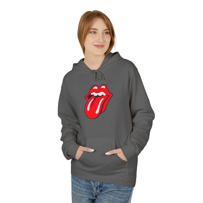 Classic Rock Tongue Hoodie — Red Lips Icon Pullover