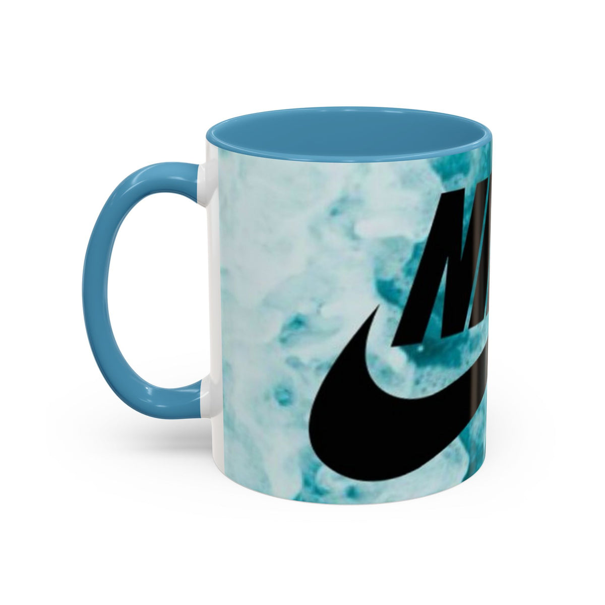 Swoosh Logo Coffee Mug | Accent Ceramic Mug