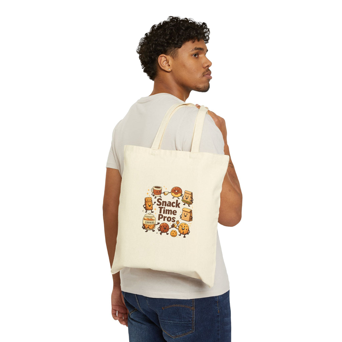 Snack Time Pros Tote | office humor, coffee fuel