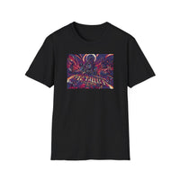 Sci‑Fi Space Battle T-Shirt | Retro Neon Rocket Artwork