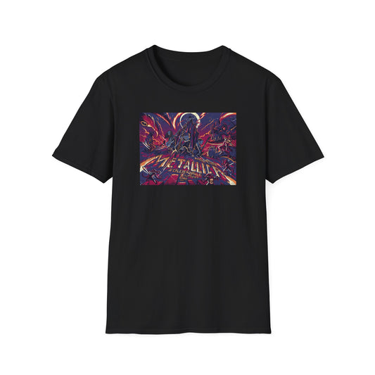 Sci‑Fi Space Battle T-Shirt | Retro Neon Rocket Artwork