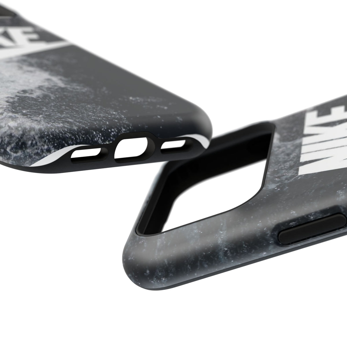 Nike Swoosh Marble iPhone Case | Impact-Resistant Case
