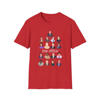 The Office Minimalist Character Grid T-Shirt