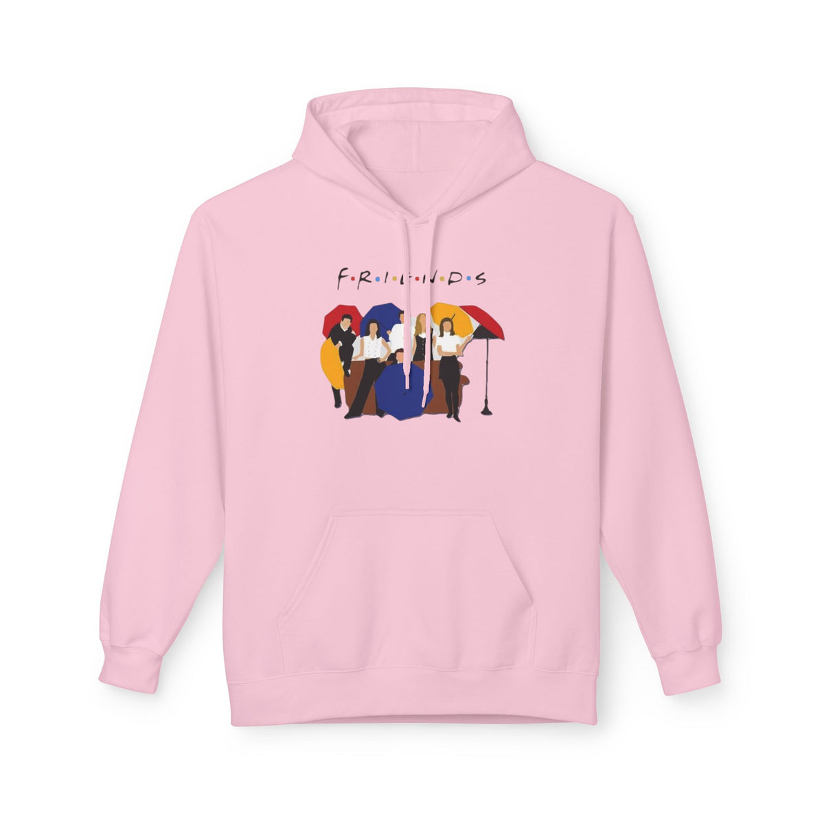 Friends TV Show Minimalist Cast Hoodie – 'F.R.I.E.N.D.S' Graphic Pullover