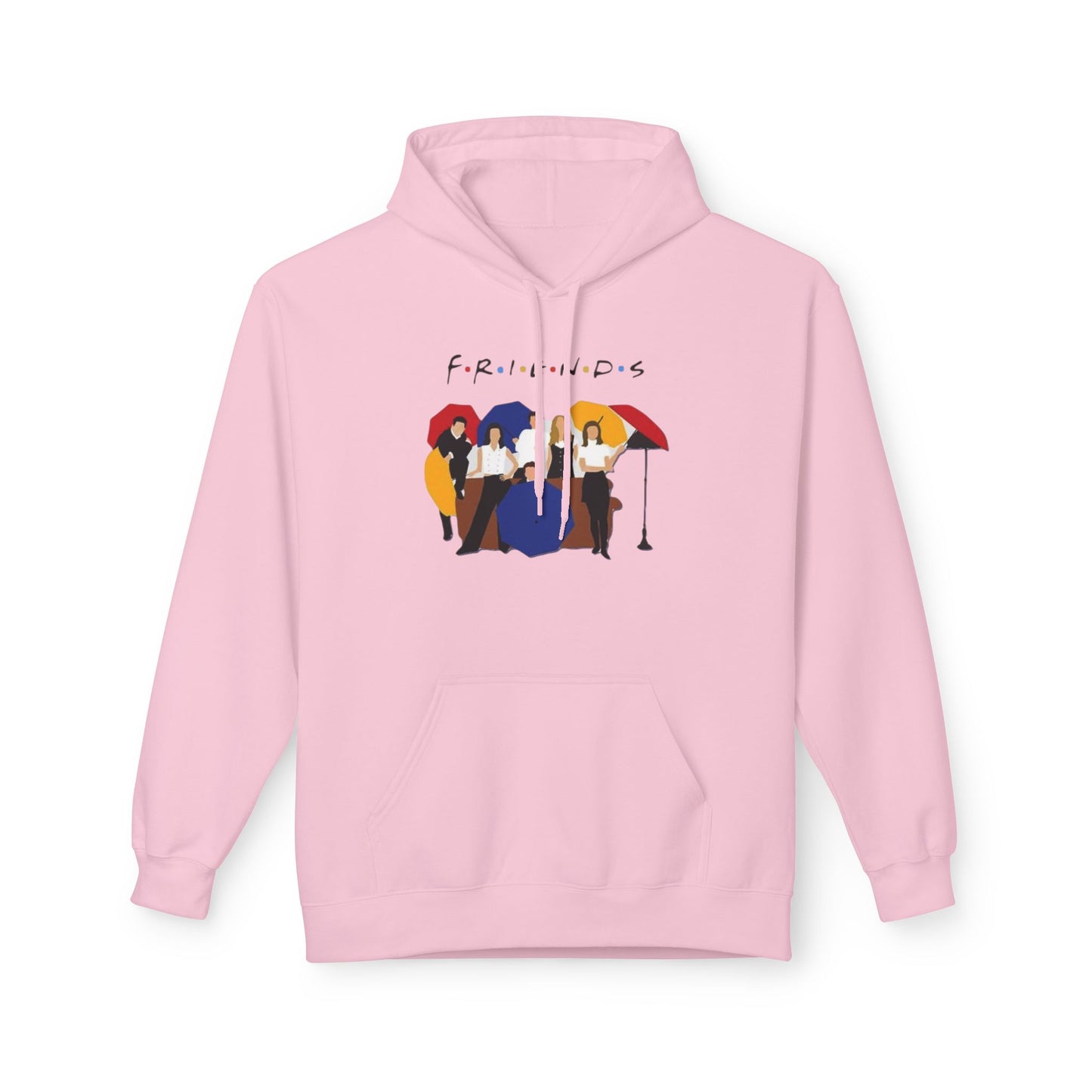 Friends TV Show Minimalist Cast Hoodie – 'F.R.I.E.N.D.S' Graphic Pullover