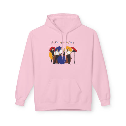 Friends TV Show Minimalist Cast Hoodie – 'F.R.I.E.N.D.S' Graphic Pullover