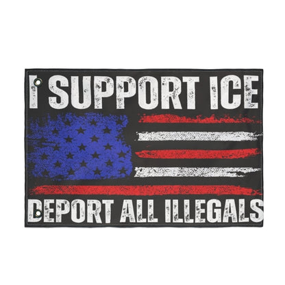 I Support Ice Double Sided Flag Trump