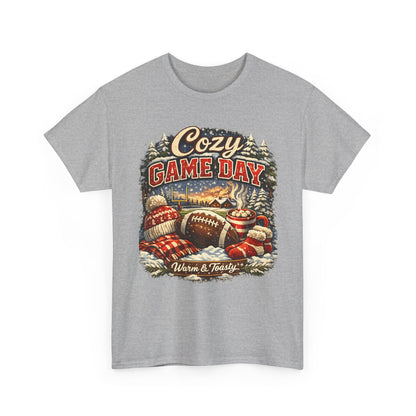 Cozy Game Day football graphic Tee | Retro winter mittens, warm & toasty