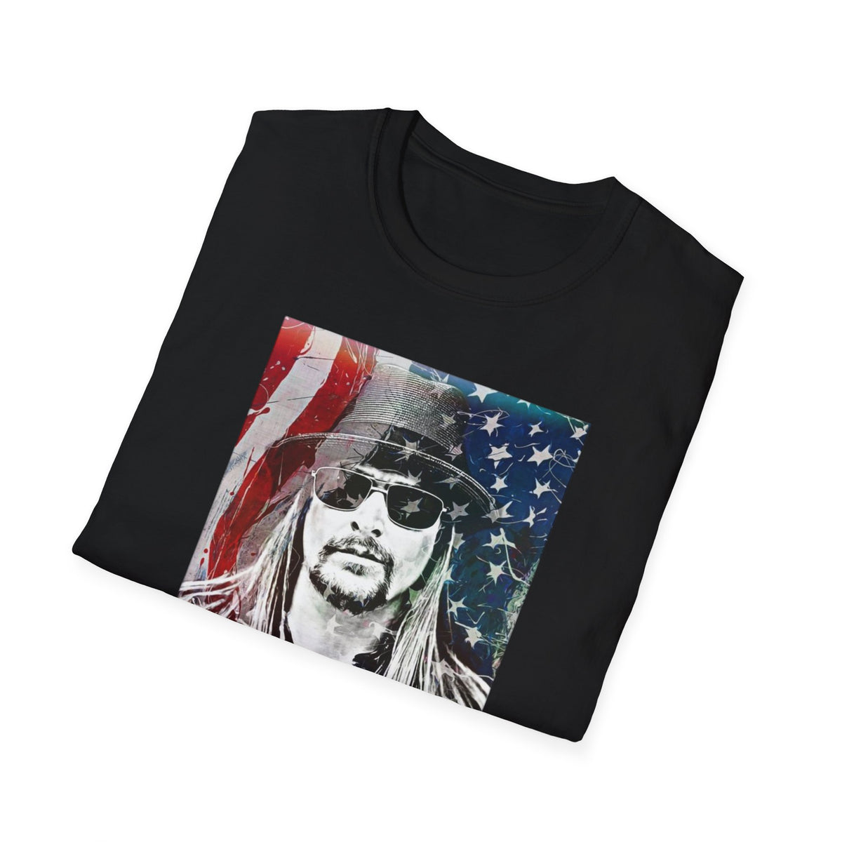 Kid Rock Patriotic T-Shirt — Old Rock Graphic Tee with American Flag