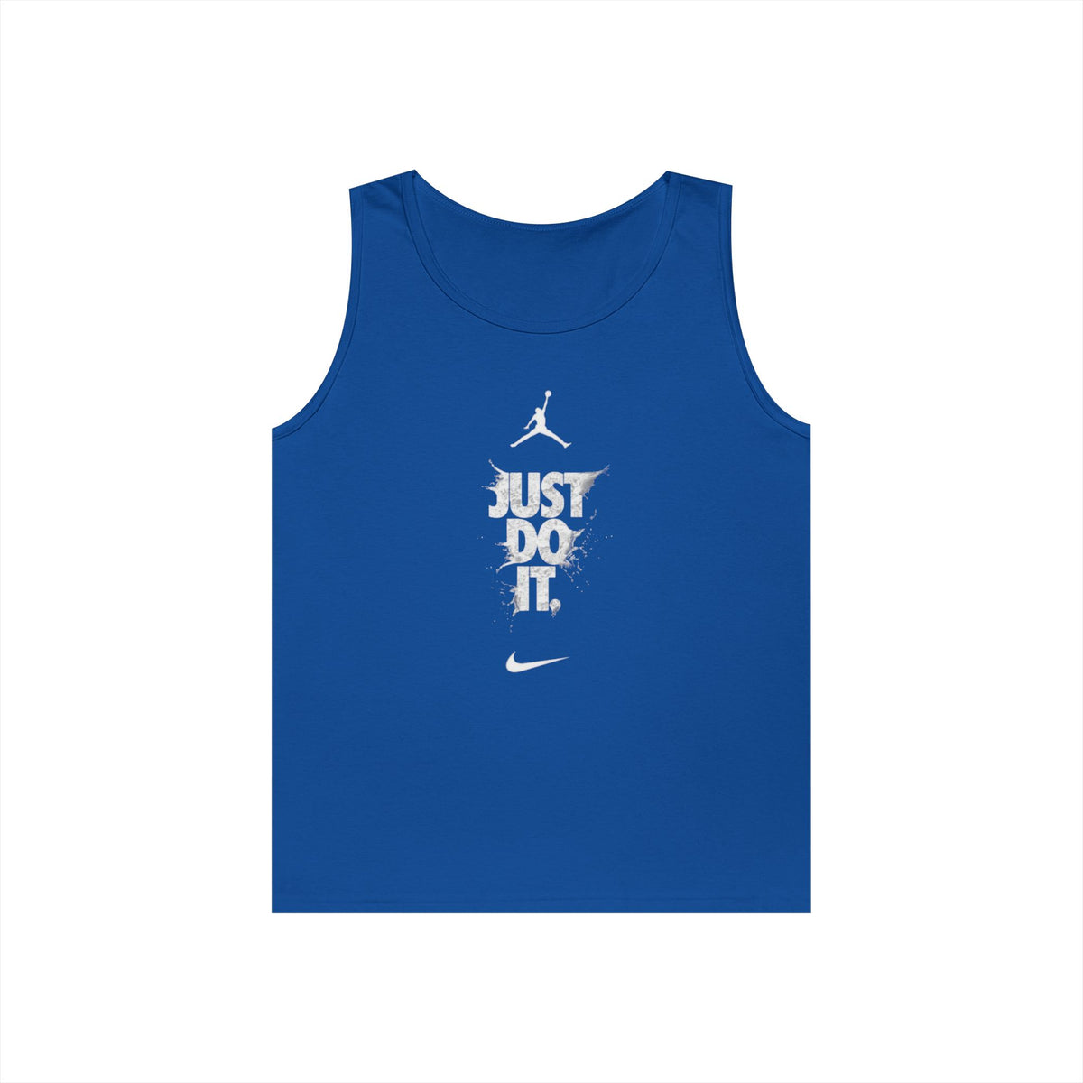 Just Do It vertical logo Tank Top | Sporty Nike-inspired graphic