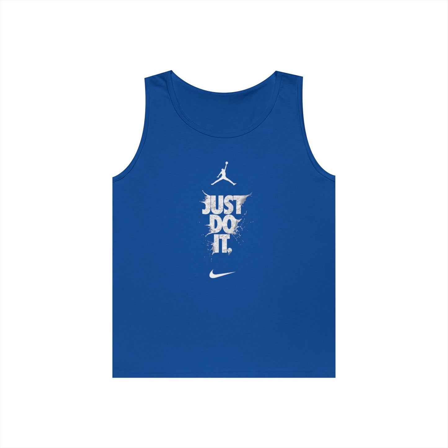 Just Do It vertical logo Tank Top | Sporty Nike-inspired graphic