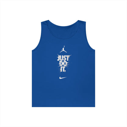 Just Do It vertical logo Tank Top | Sporty Nike-inspired graphic