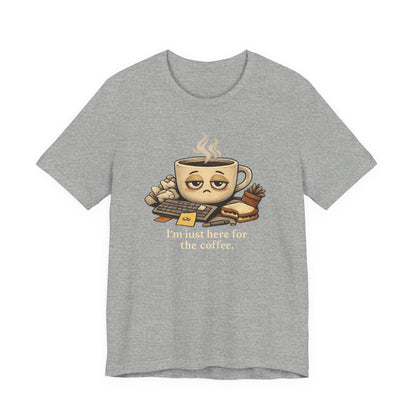 Tired Coffee Cup Tee | burnout, mental health humor