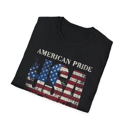 American Pride USA T-Shirt | Distressed Flag Graphic