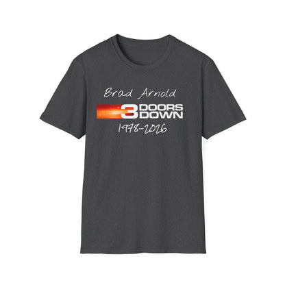3 Doors Down Memorial Brad Arnold 1978-2016 T-Shirt | Band Tribute