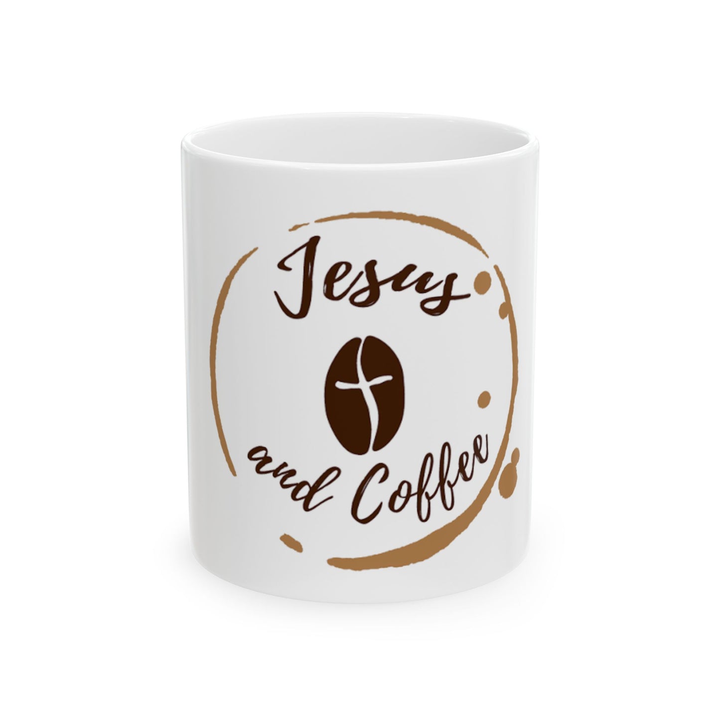 Jesus and Coffee Ceramic Mug — Faith & Coffee 11oz/15oz