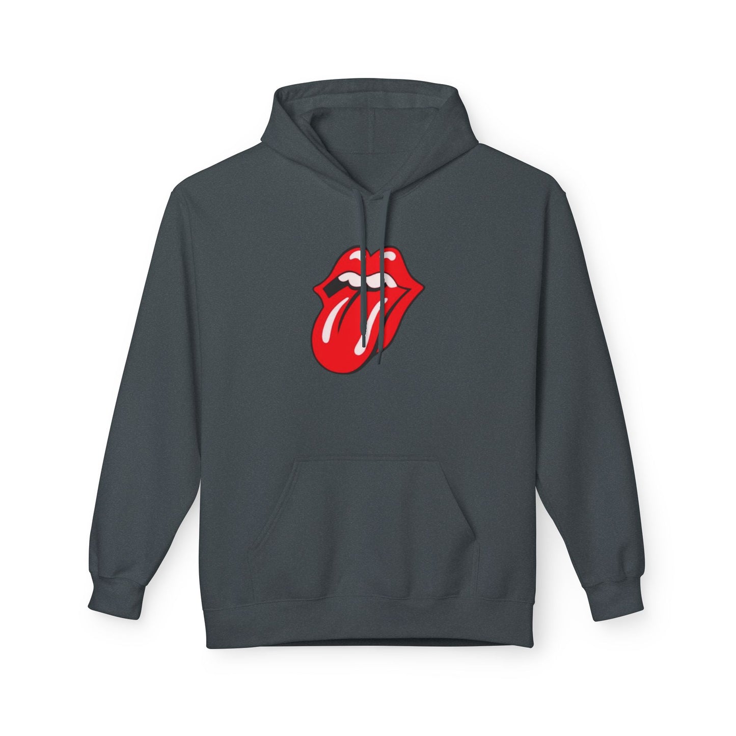 Classic Rock Tongue Hoodie — Red Lips Icon Pullover