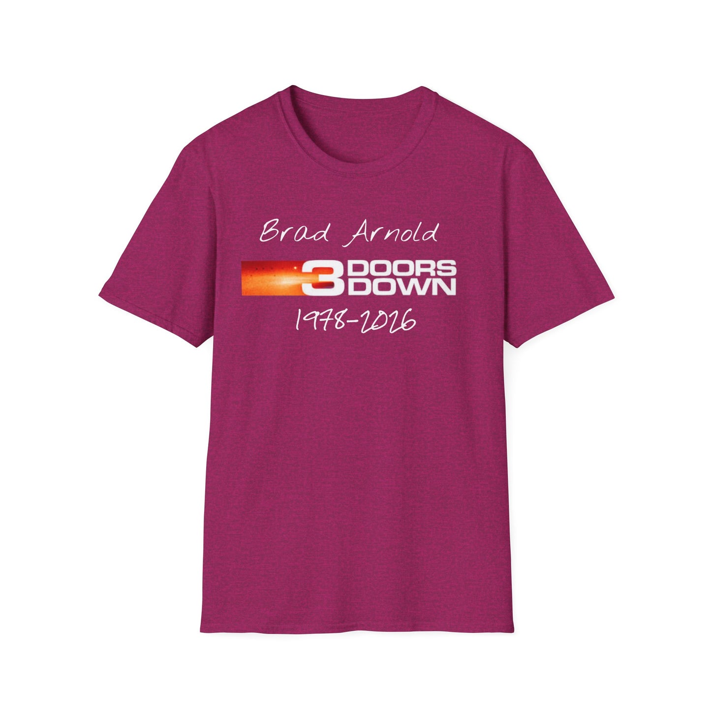 3 Doors Down Memorial Brad Arnold 1978-2016 T-Shirt | Band Tribute