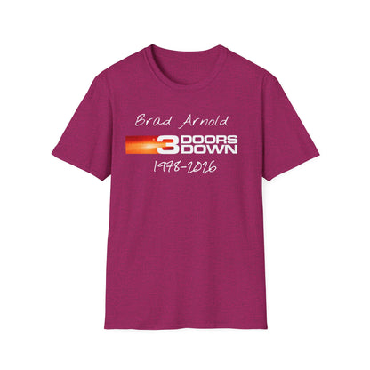 3 Doors Down Memorial Brad Arnold 1978-2016 T-Shirt | Band Tribute