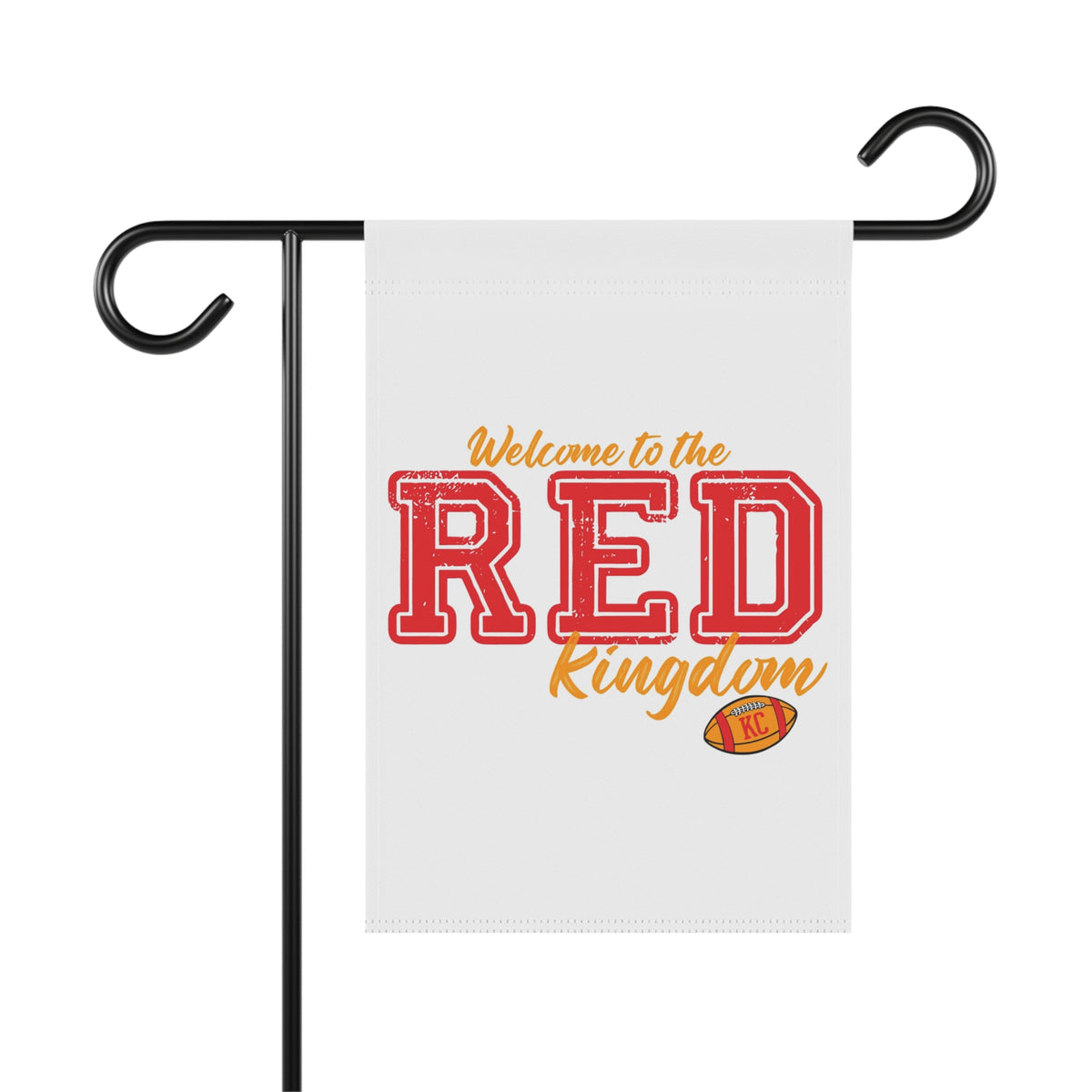 Welcome to the Red Kingdom Garden Flag | House Banner, Football Theme