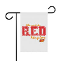 Welcome to the Red Kingdom Garden Flag | House Banner, Football Theme