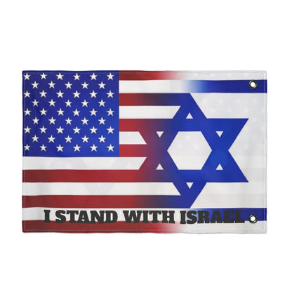 I Stand With Israel Double Sided Flag