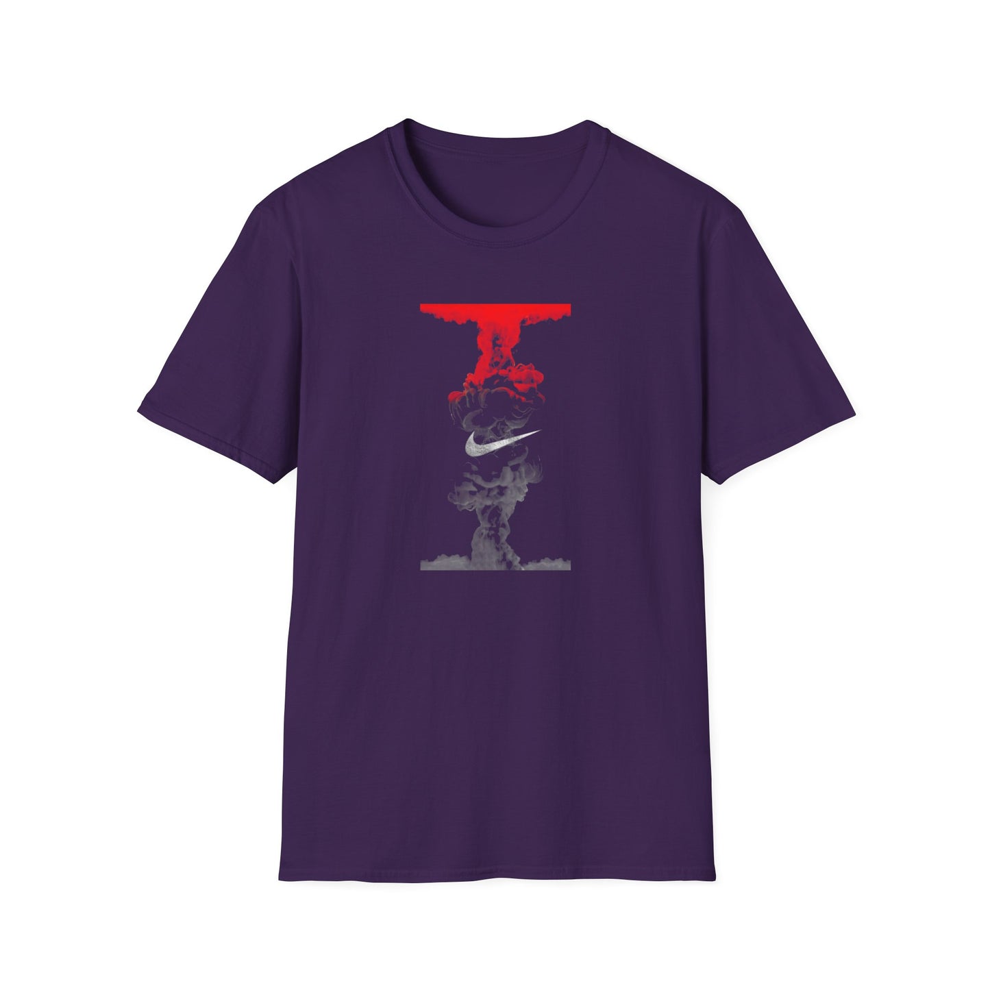 Swoosh Cloud Skull T-Shirt | Nuclear Explosion Graphic Tee