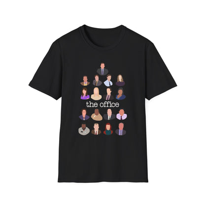 The Office Minimalist Character Grid T-Shirt