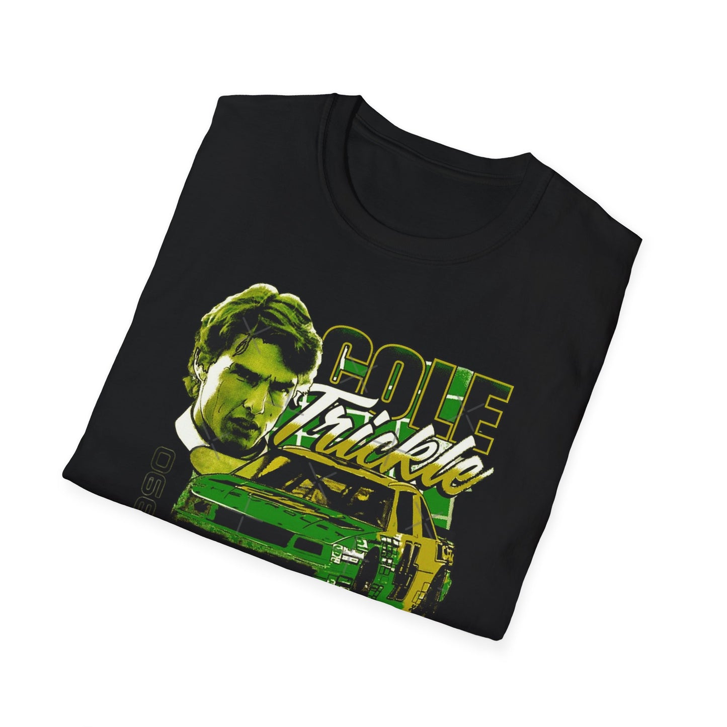 Cole Trickle Racing Car T-Shirt | Vintage NASCAR 46 Track Design
