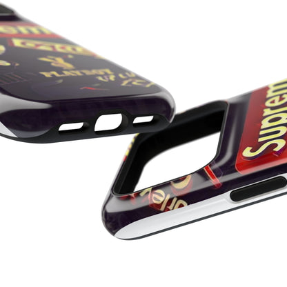 Supreme Impact-Resistant Phone Case — Streetwear Logo Collage