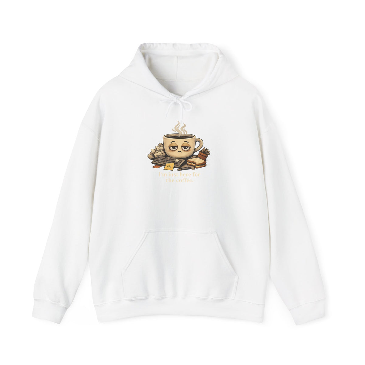 Sleepy Coffee Face Hoodie | burnout, tired, mental health humor