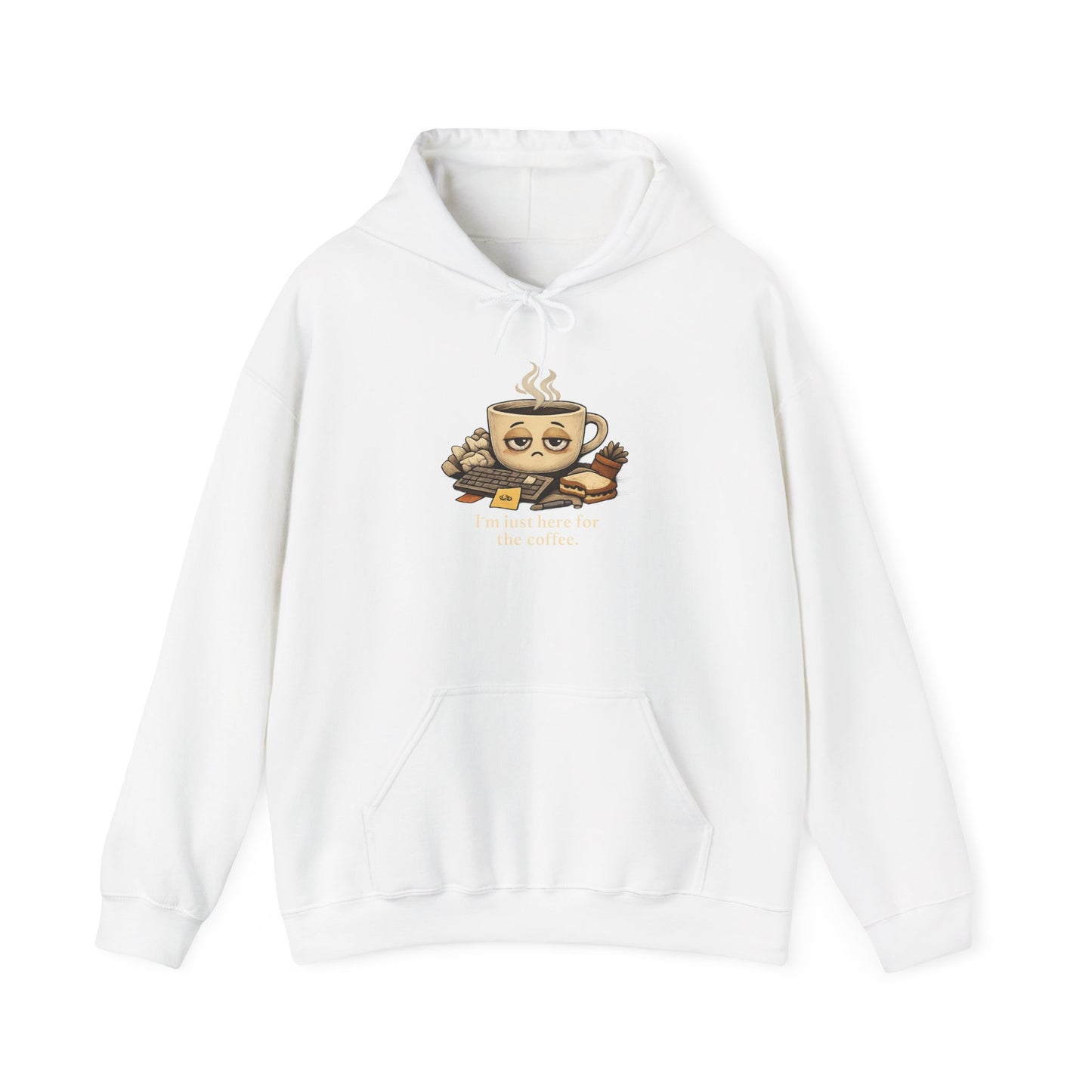 Sleepy Coffee Face Hoodie | burnout, tired, mental health humor